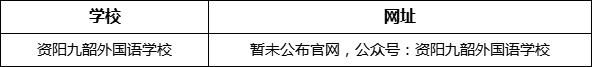 資陽市資陽九韶外國語學校網(wǎng)址是什么？
