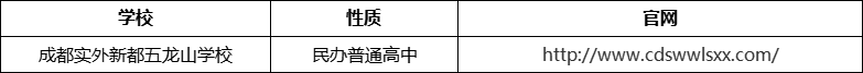 成都市成都實(shí)外新都五龍山學(xué)校官網(wǎng)、網(wǎng)址、官方網(wǎng)站